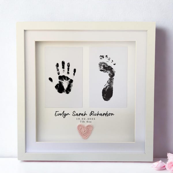 Gepersonaliseerde babylijst, aangepast babylijstje cadeau, baby, welkom op de wereld, aandenkenlijst, baby, handafdrukinkt, cadeau nieuwe baby