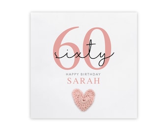 Gepersonaliseerde 60e verjaardagskaart, Fabulous en 60e verjaardagskaart, 60e verjaardagskaart voor haar en 30e, 60e verjaardagskaart