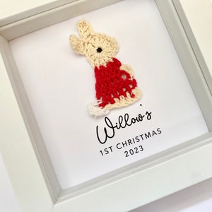 Babys erstes Weihnachtsgeschenk, Andenken-Rahmen, Baby-Meilenstein, Andenken Weihnachtsdekoration, Baby 1. Weihnachten, 1. Weihnachten