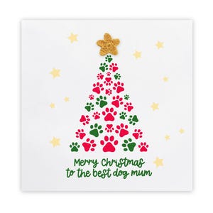 Cartão de Natal para a melhor mãe de cachorro, Cartão de Natal do Cachorro, Cartão de Feliz Natal, Cartão para a Mãe do Cachorro, Feliz Natal para a Mãe do Cachorro