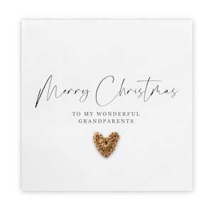 Carte de Noël pour les grands-parents, joyeux Noël, merveilleux grands-parents, carte de Noël pour grand-père, grand-mère