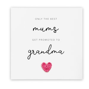 Faire-part de grossesse, Faire-part de bébé, Révélation de bébé surprise, Seule la meilleure maman est promue grand-père, nouvelle grand-mère