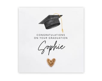 Biglietto di laurea personalizzato, biglietto di auguri per la laurea, biglietto di congratulazioni, biglietto di laurea personalizzato