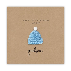 Feliz 1er cumpleaños como mi ahijado, cumpleaños de ahijado, feliz cumpleaños ahijado, cumpleaños, tarjeta de cumpleaños ahijado, 1er cumpleaños