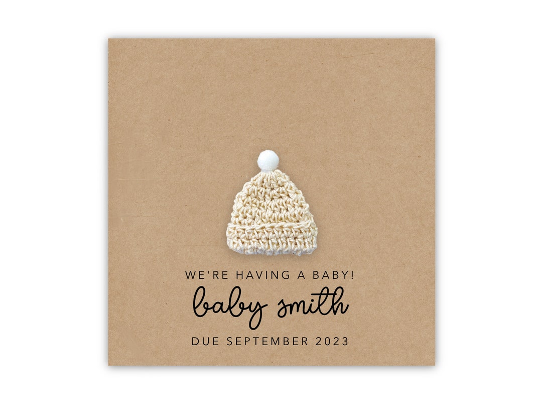 Personalised Pregnancy Announcement Card We're Having a Etsy