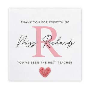 Personalisiert, Dankeskarte, Danke, dass Sie Teil meiner Geschichte sind, Dankeskarte für Lehrer, Bester Lehrer, Mentor, Freund, Schulende