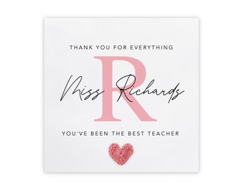 Gepersonaliseerd, bedankkaart, bedankt dat je deel uitmaakt van mijn verhaalkaart, bedankkaart voor leraar, beste leraar, mentor, vriend, einde school