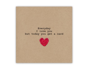 Carte d’anniversaire drôle, carte drôle de Saint-Valentin, carte d’anniversaire, carte pour lui, joyeuse Saint-Valentin, carte je t’aime, carte d’anniversaire drôle