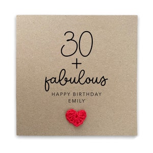 30 ans et fabuleux, joyeux anniversaire, n'importe quel nom, carte d'anniversaire personnalisée pour 30 ans, tout âge, 30, 30 ans, fabuleux à 30 ans, carte d'anniversaire fabuleuse