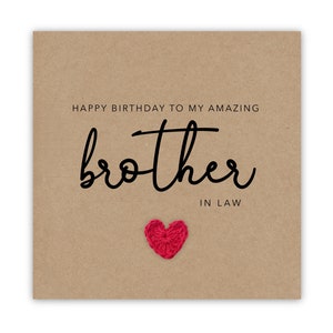 Carte d'anniversaire beau-frère, carte de joyeux anniversaire beau-frère, carte de voeux, carte beau-frère, anniversaire beau-frère