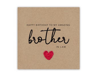 Carte d'anniversaire beau-frère, carte de joyeux anniversaire beau-frère, carte de voeux, carte beau-frère, anniversaire beau-frère