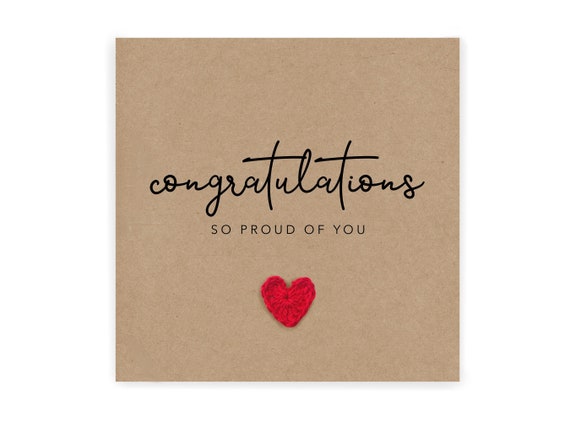 Congratulations on Your New Job Card, so Proud of You, Good Luck