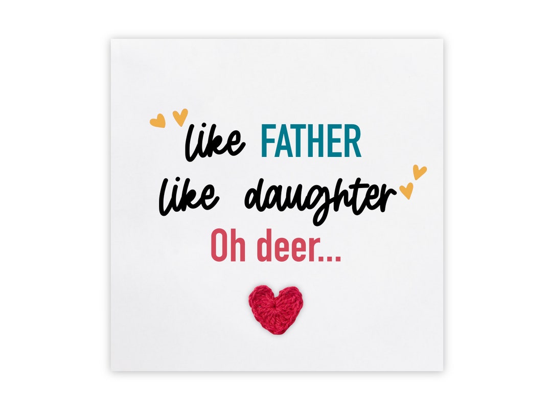 Funny Fathers Day Card for Dad, Joke Fathers Day Card From Daughter ...