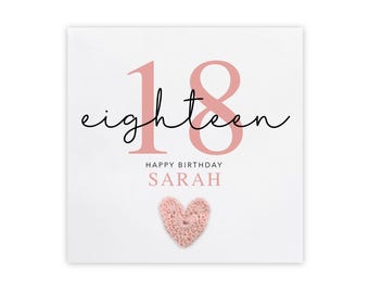 Personalised 18th Birthday Card, Fabulous And 18th Birthday Card, 18th Birthday Card For Her, And Eighteen,  18th, Birthday Card