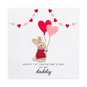 Biglietto di auguri per il primo San Valentino del papà, biglietto di auguri per il primo San Valentino per papà, biglietto di auguri per San Valentino del papà, regalo di San Valentino per papà, da bambino