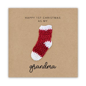 Oma erste Weihnachtskarte Ornament, Weihnachtskarte für Oma, erste Weihnachtskarte für Oma, Oma Weihnachtskarte, Ornament