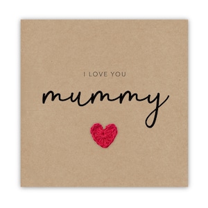 Ti amo mamma, felice festa della mamma, biglietto personalizzato per la festa della mamma da bambino, biglietto per la festa della mamma da bambino, biglietto per la mamma