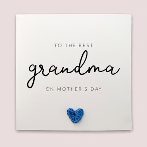 Die beste Oma am Muttertag, von Ihrer Enkelin, personalisierte Oma Muttertagskarte für Oma, Gran Mutter Tageskarte