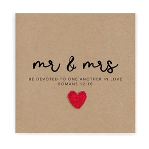 Joyeux mariage personnalisé, Romains 12:16, carte de mariage foi chrétienne, carte de mariage, carte de mariage chrétienne, carte de mariage amour