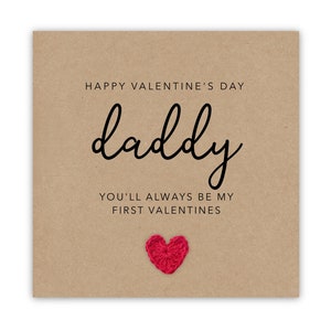 Erste Liebe Valentinstag Karte für Papa, Papa personalisierte Valentinstag Karte von Baby, erste Valentines als mein Vater, neue Baby Karte für ihn