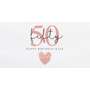 Carteira personalizada para aniversário de 50 anos, envelope para dinheiro personalizado, carteira, vale-presente, presente de aniversário, envelope para dinheiro, aniversário de 50 anos
