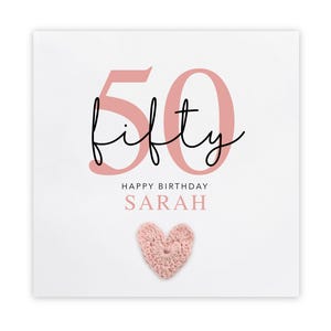 Carte personnalisée 50e anniversaire, fabuleuse carte 50 anniversaire, carte 50e anniversaire pour elle et carte 30, 50e anniversaire