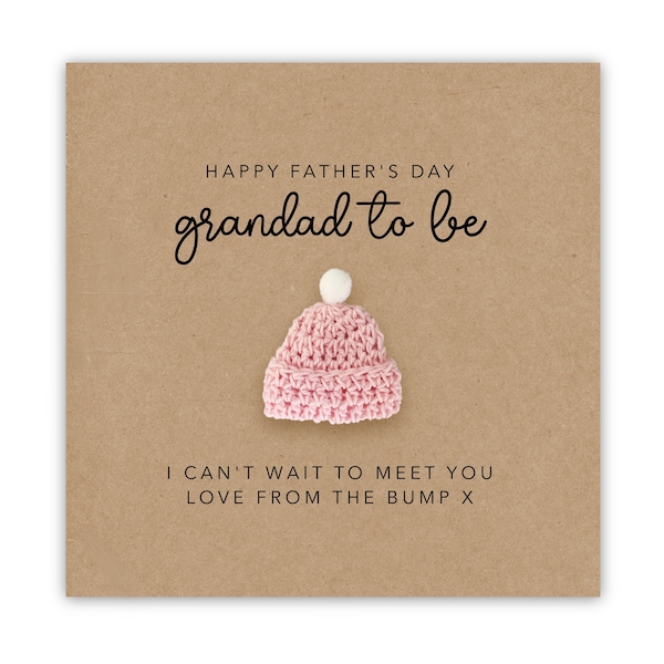 Grandad To Be Father's Day Card, For My Grandad  To Be, Father's Day Card For Him, Pregnancy Father's Card, Grandad To Be Card From The Bump