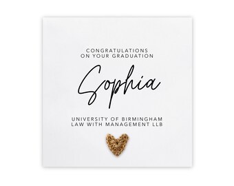 Biglietto di laurea personalizzato, biglietto di auguri per la laurea, biglietto di congratulazioni, biglietto di laurea personalizzato