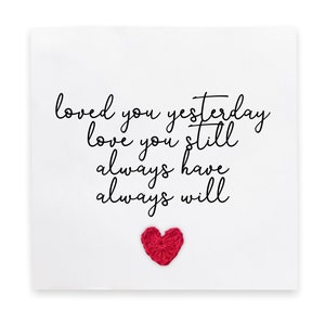 Enquête, jubileumkaart, Valentijnsdagkaart gedicht, romantische jubileumkaart voor man, kaart voor vrouw, kaart voor vriendin, ik hou van jou
