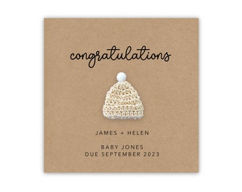 Personalised Congratulations you're expecting card, Pregnancy card, Parents to be card, New Parents Card, Personalised Expecting Baby Card