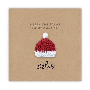 Schwester Weihnachtskarte, wünscht Ihnen ein fabelhaftes Weihnachten, Sibling Weihnachtskarten, Weihnachtskarte für Schwester