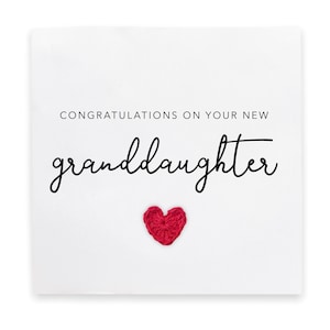 Carte nouvelle petite-fille, carte nouveaux grands-parents, carte bébé fille, carte nouveau bébé, félicitations grands-parents, carte nouveau-né, destinataire