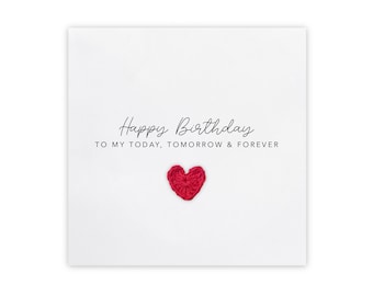 Boyfriend Birthday Card , Husband Birthday Card, To My Favourite Person, Girlfriend Birthday Card, Wife Birthday Card, Birthday Card, Poem