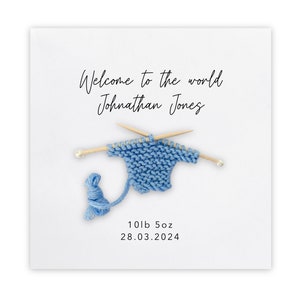 Carte personnalisée de nouveau-né, carte de bébé souvenir, carte personnalisée de bienvenue dans le monde, carte de félicitations de bébé, carte de bébé nouvelle arrivée, souvenir