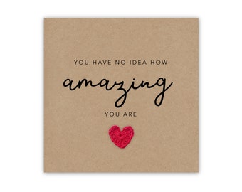 Best Friend Valentine Card, Amazing Friend Birthday Card For Her,  You are Amazing Bestie, Cute Girlfriend Valentines Card, Appreciation