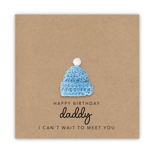 Daddy to be Birthday Card, For My Daddy to be, Happy Birthday Card For Dad, Pregnancy Birthday Card, Dad To Be Card From The Bump, Keepsake