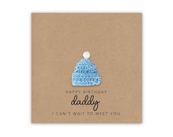 Daddy to be Birthday Card, For My Daddy to be, Happy Birthday Card For Dad, Pregnancy Birthday Card, Dad To Be Card From The Bump, Keepsake