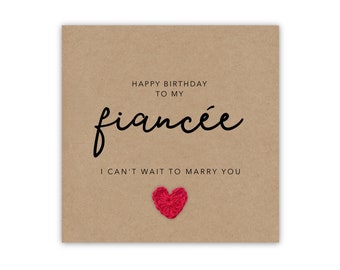 Verlobte Geburtstagskarte, alles Gute zum Geburtstag für meine Verlobte, Geburtstagskarte Verlobte, Geburtstagskarte für die zukünftige Frau, alles Gute zum Geburtstag für die Frau, die Karte sein soll