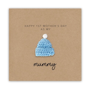 Tarjeta del primer día de la madre, tarjeta sencilla para el primer día de la madre, madres del bebé, tarjeta del día de la madre para mamá, tarjeta del primer día de la madre para mamá, primera