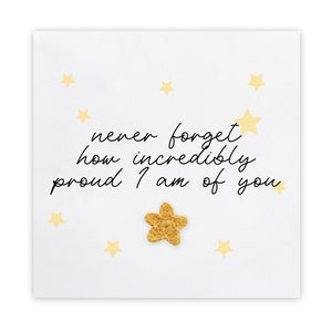 Carte Si fier de vous, cadeau de félicitations, carte de remise de diplôme pour elle, carte de félicitations pour un ami, carte de promotion, nouvel emploi