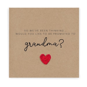 Sie werden eine Oma-Karte sein, Schwangerschaftsankündigungskarte, Oma-Gran-Nan-Karte, Baby-Reveal, neue Baby-Schwangerschaft, Promotionskarte