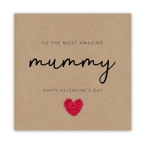 Mama Valentinstag Karte, Happy Valentines Day Karte für Mama, personalisierte Mama Valentinstag Karte, Happy Valentines Day Geschenk für Mama, vom Baby