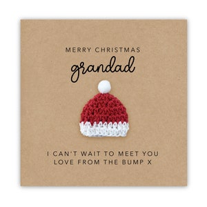 Feliz Natal, vovô, de Bump, cartão de Natal para vovô, papai, cartão de Natal, lindo cartão de Natal de Bump, vovô