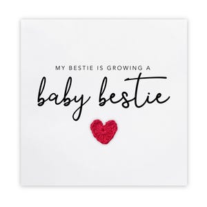 My Bestie ist Schwanger Karte, Erstaunliche Nachrichten auf Ihrer Schwangerschaft Karte, Schwangerschaft Karte für Mama zu sein. Eltern werden Schwangerschaft Karte, Freund Baby
