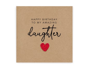 Happy 21st Birthday To My Amazing Daughter Simple Birthday Etsy Canada