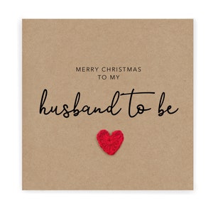 Feliz Natal para o futuro marido, cartão para o noivo, cartão de Natal para o futuro marido, cartão de Natal