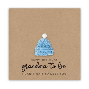 Feliz cumpleaños abuela para ser tarjeta de Bump, abuela para ser, feliz cumpleaños abuela, abuela para ser tarjeta de cumpleaños Love Bump, tarjeta de recuerdo