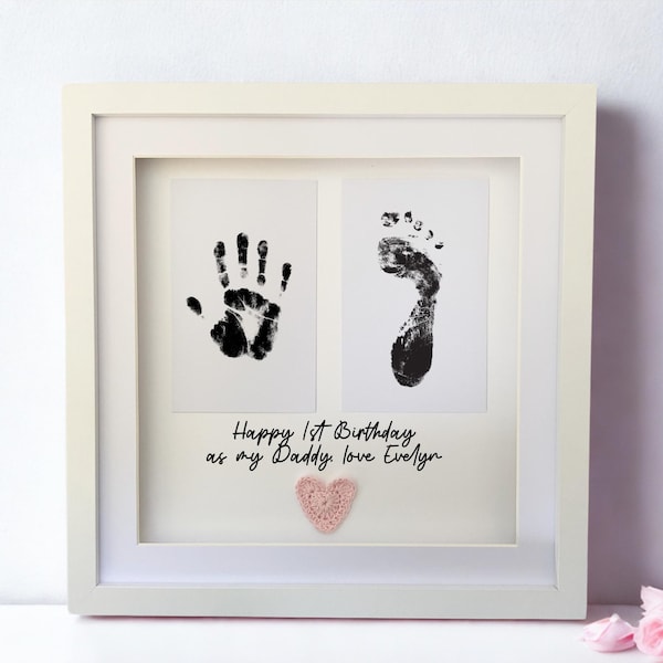 Gelukkig 1e verjaardag cadeau papa, cadeau 1e verjaardag dag, vader verjaardag, papa, verjaardagsdag van baby, aandenkenlijst, baby, papa