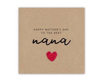 Happy Mothers Day Card For Grandma, Happy Mothers Day Card, Mothers Day Card For Mummy, Grandma Mothers Day Card, Nan Card, Nana Card