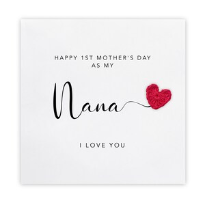 Cartão de feliz 1º dia das mães, cartão de avó, primeira mãe para vovó, mães do bebê, cartão de dia das mães, cartão de vovó, 1º dia das mães para mamãe